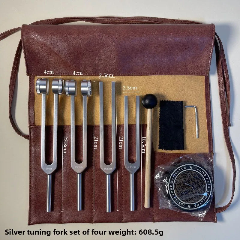 Solfeggio Meditation Tuning Fork Set — Sound Healing Schumann Resonance Instruments