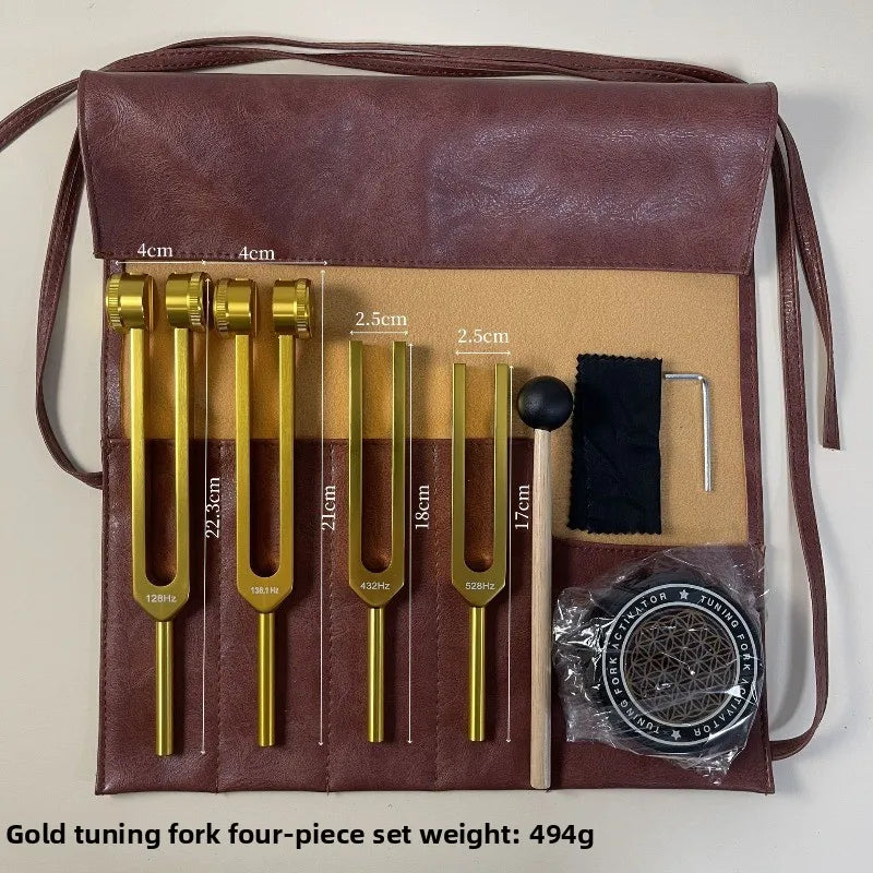 Solfeggio Meditation Tuning Fork Set — Sound Healing Schumann Resonance Instruments