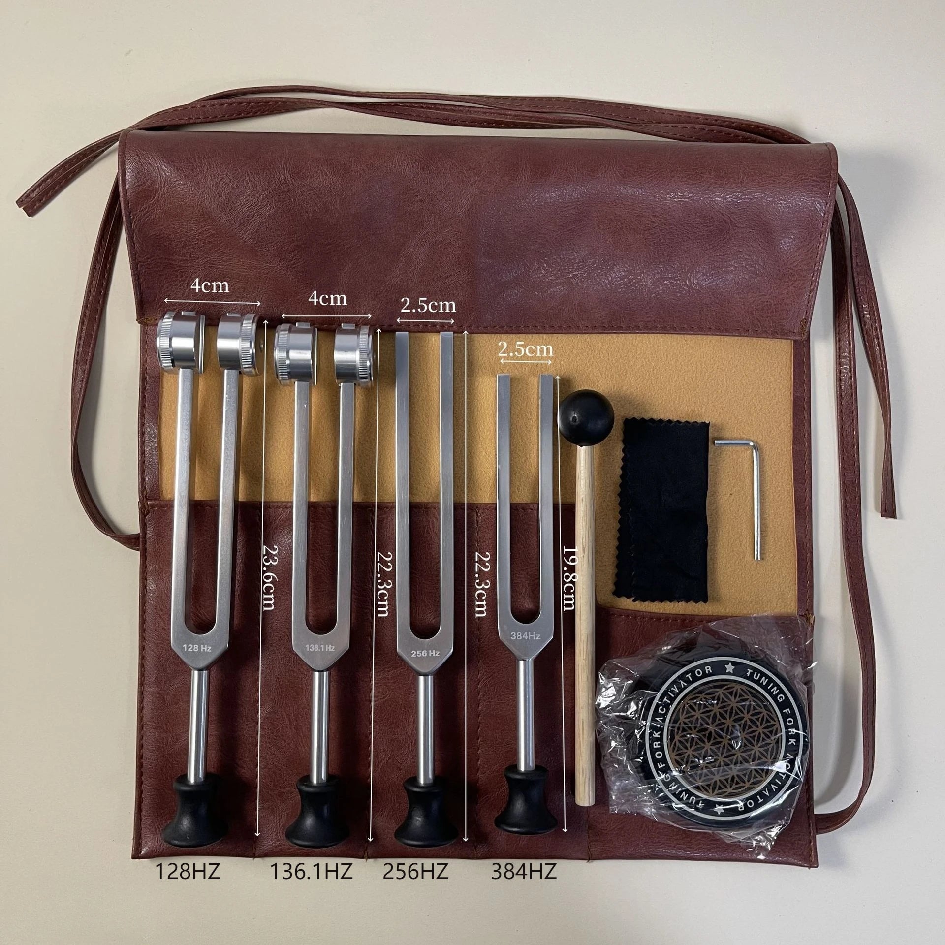 Solfeggio Meditation Tuning Fork Set — Sound Healing Schumann Resonance Instruments