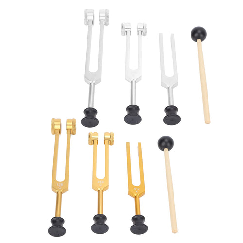 Alloy Tuning Fork Set — 128, 256 & 512Hz Frequency Healing Instruments