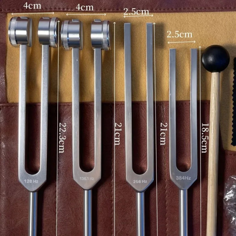 Solfeggio Meditation Tuning Fork Set — Sound Healing Schumann Resonance Instruments