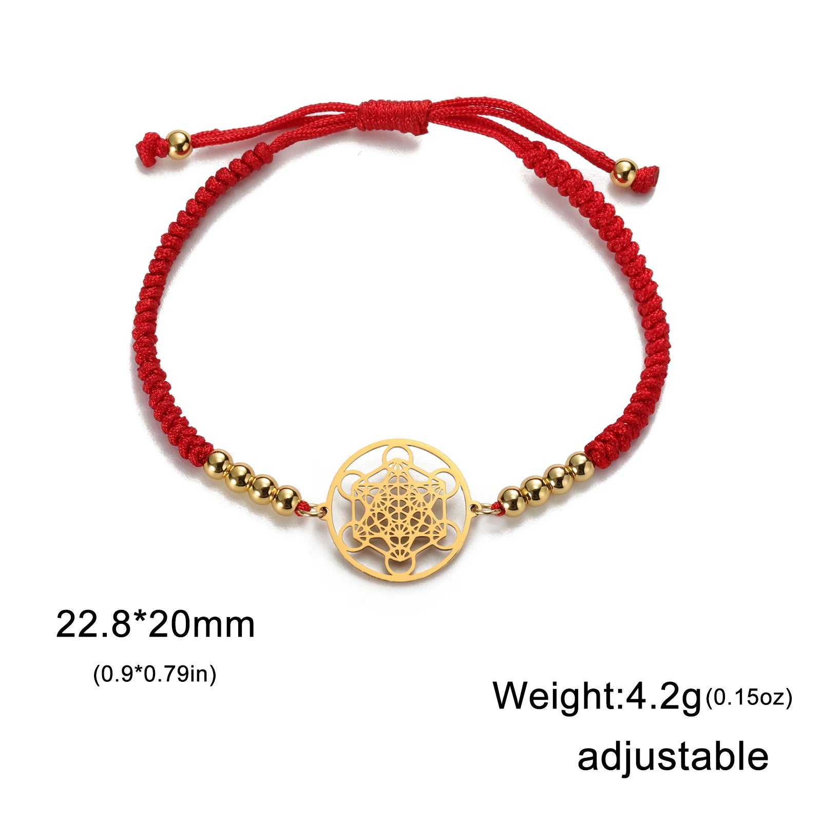 Metatron Cube Bracelet — Sacred Geometry Stainless Steel Spiritual Amulet