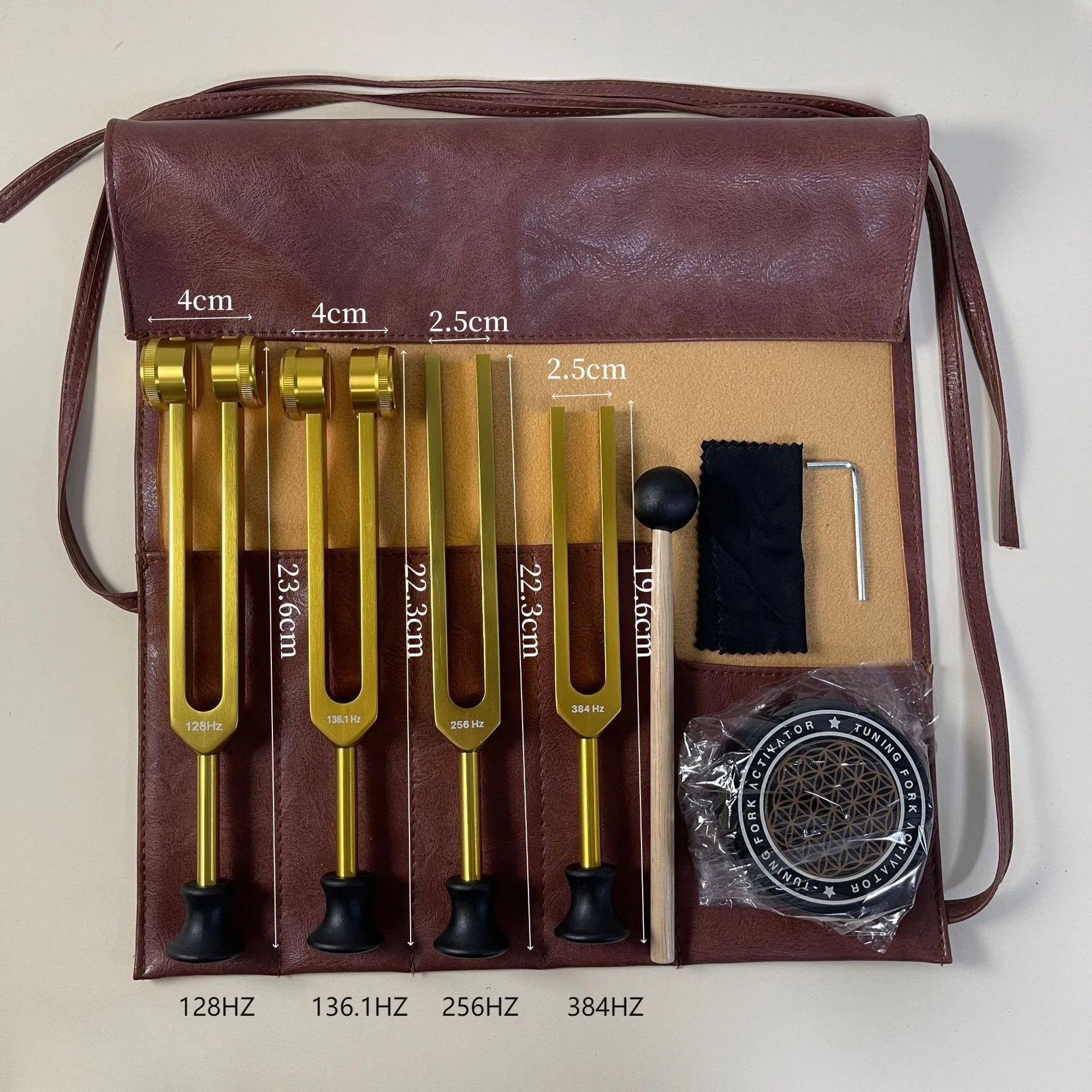 Solfeggio Meditation Tuning Fork Set — Sound Healing Schumann Resonance Instruments